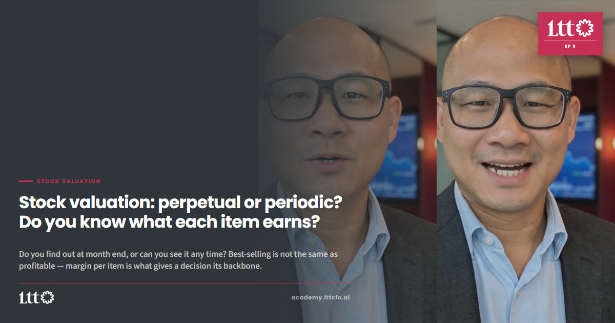 EP9 — Stock valuation: perpetual or periodic? Do you know what each item earns?
