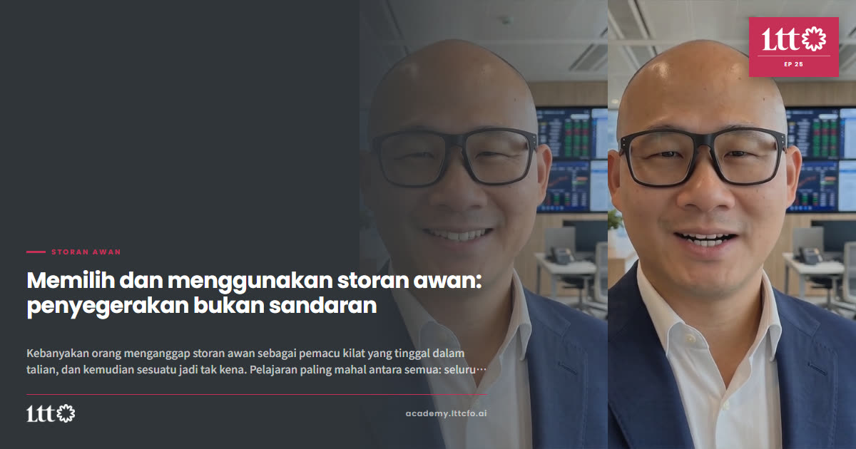 EP25 — Memilih dan menggunakan storan awan: penyegerakan bukan sandaran