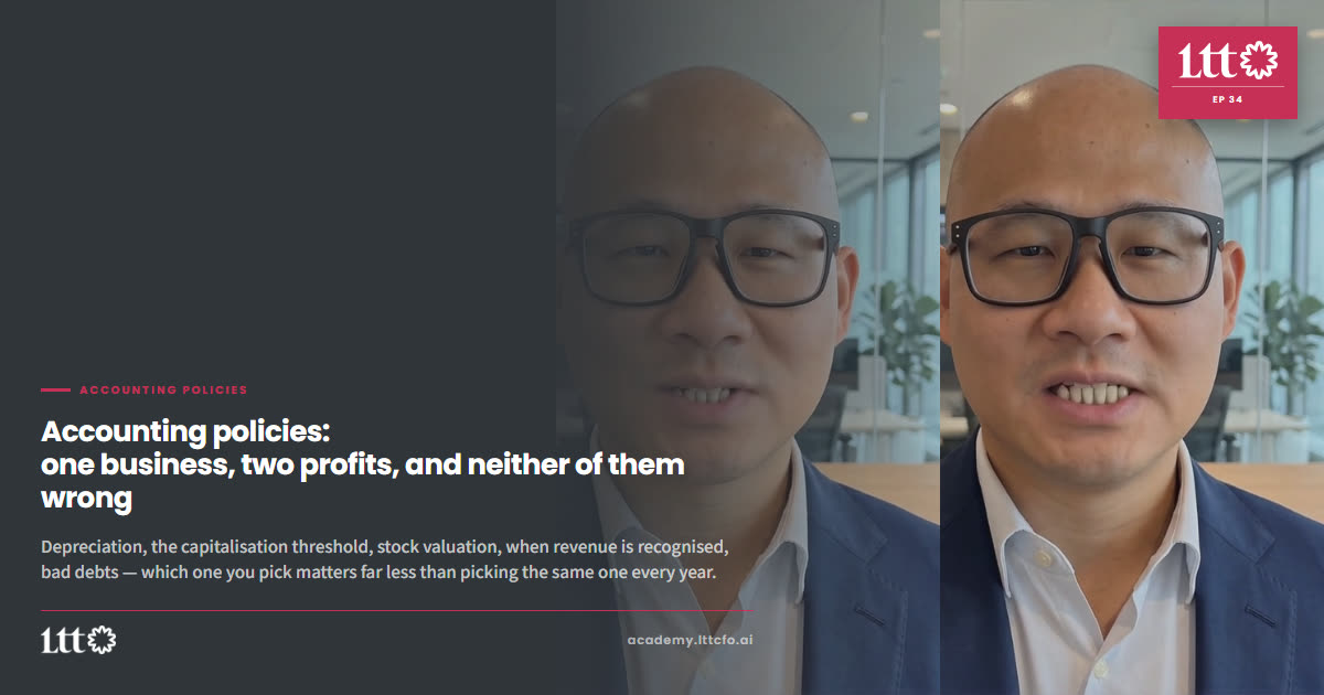 EP34 — Accounting policies: one business, two profits, and neither of them wrong