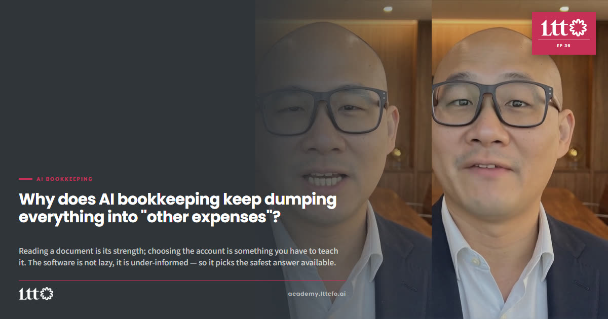 EP36 — Why does AI bookkeeping keep dumping everything into 